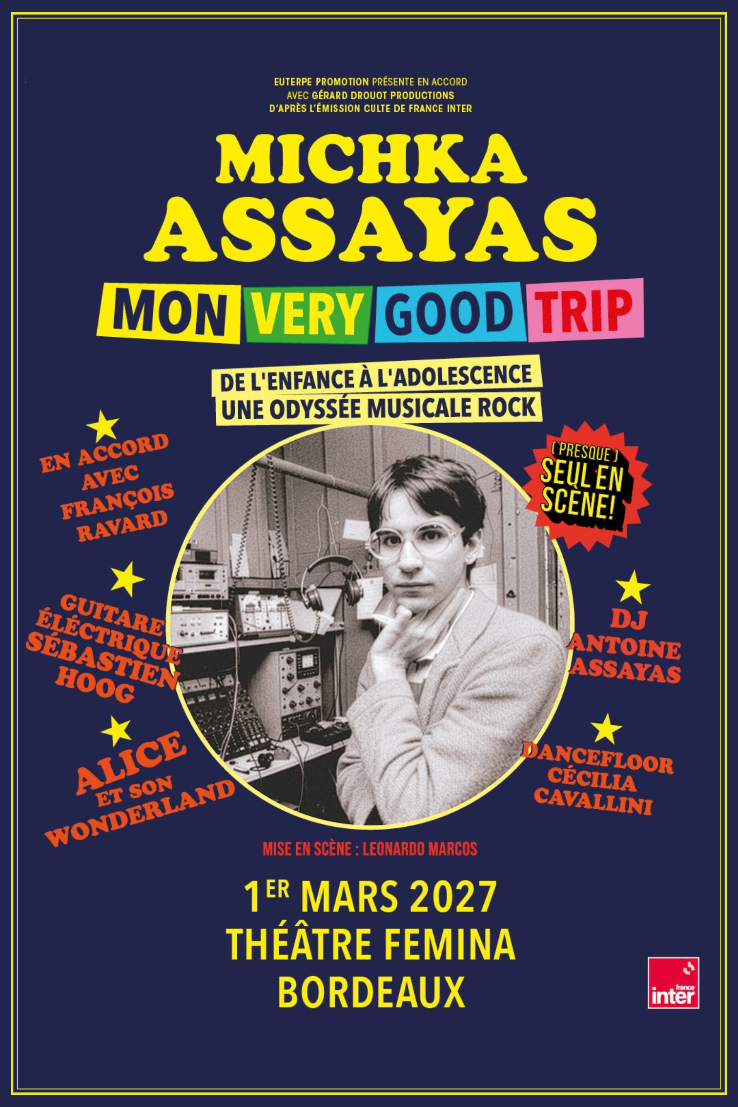 Affiche Michka Assayas en concert au Théâtre Fémina