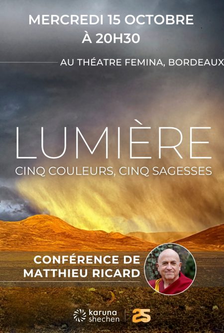 Matthieu Ricard en conférence au Théâtre Fémina à Bordeaux