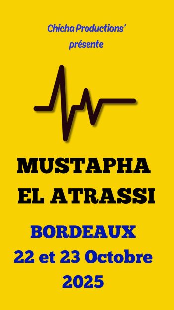 Mustapha El Atrassi en spectacle au Théâtre Fémina à Bordeaux