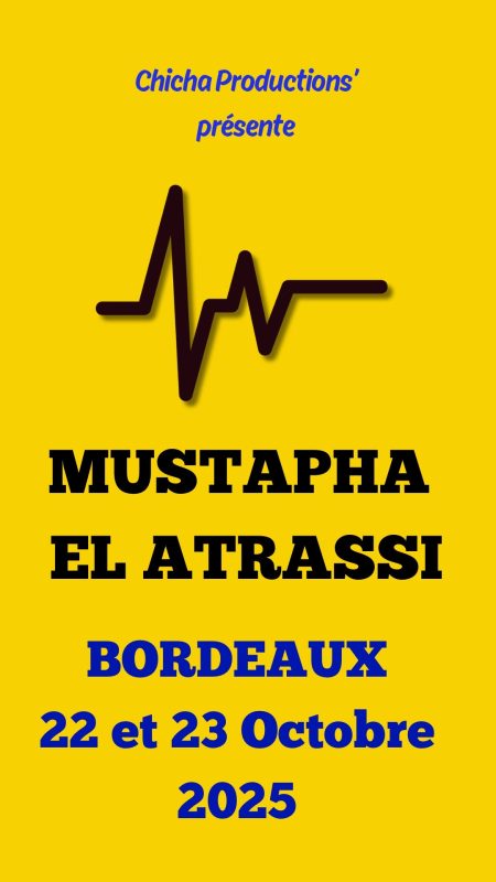 Mustapha El Atrassi en spectacle au Théâtre Fémina à Bordeaux