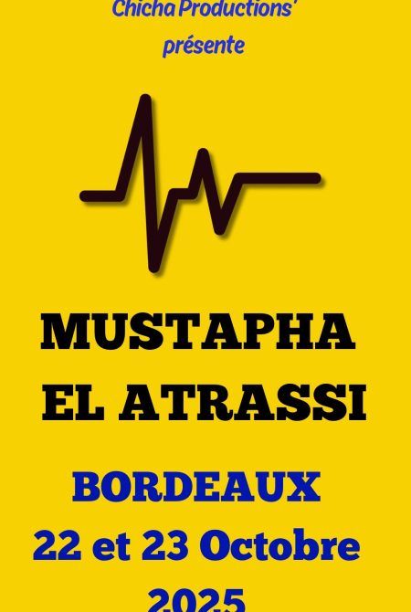Mustapha El Atrassi en spectacle au Théâtre Fémina à Bordeaux