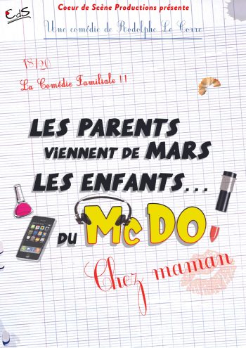 Les parents viennent de mars, les enfants du mcdo à Bordeaux au Théâtre Fémina le 31 octobre 2026