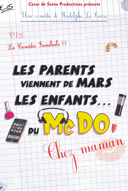 Les parents viennent de mars, les enfants du mcdo à Bordeaux au Théâtre Fémina le 31 octobre 2026